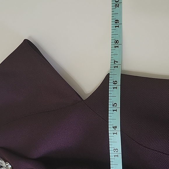 Ted Baker London Nuada elegant romper in rich purple, jeweled neckline size 2 - Picture 13 of 16